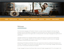 Tablet Screenshot of iltinstitute.com